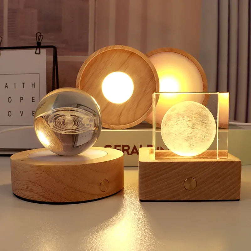 SoulSpark™ Wooden LED Stands